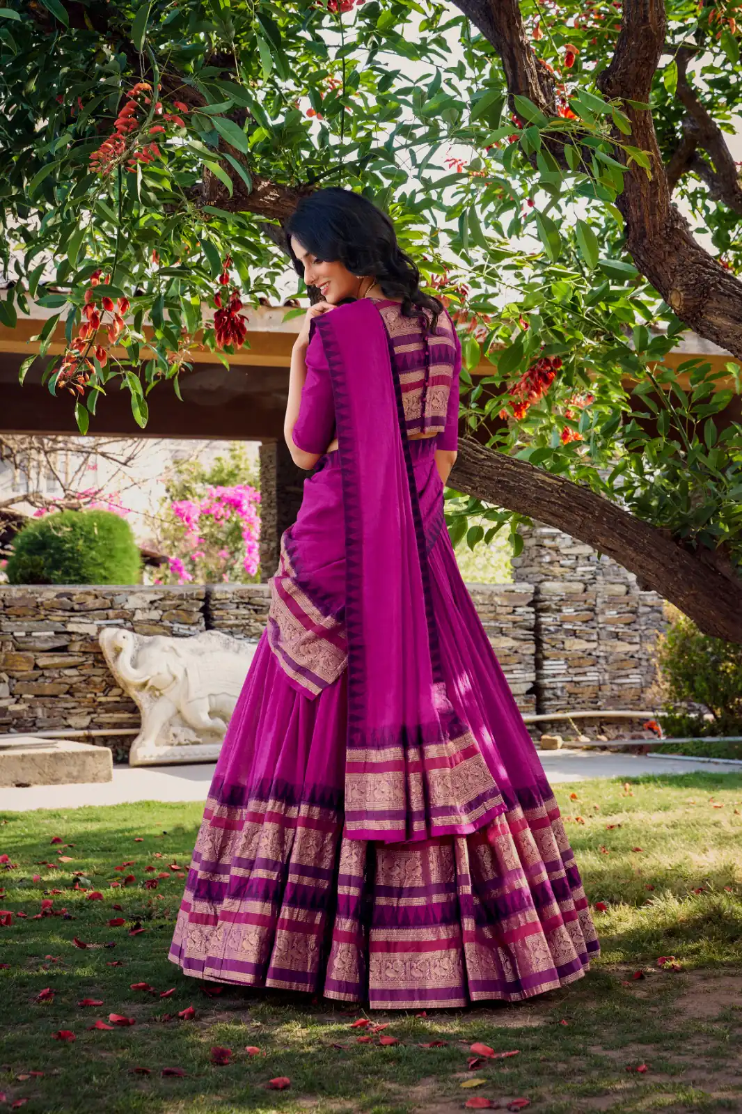 LNB 1902 Pink Color Chanderi Plain With Zari Weaving Work Lehenga Choli Wedding, Party, Festive, Events Etc. Delivery 4-6 Working Days Rs 2099 | Bollywood Lehenga, Creative Lehenga, Designer Lehenga, Embroidered Lehenga, Lehenga, Party Wear Lehenga