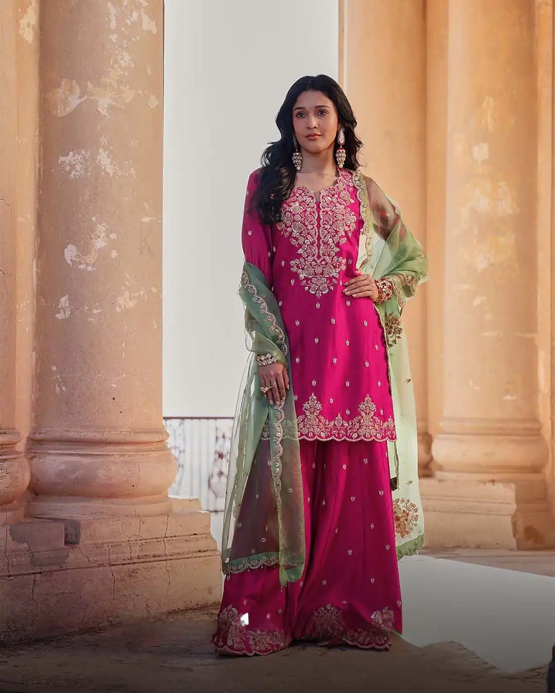LG 1988 Pink Color Chinon Sequence Embroidery Work Salwar Suit Casual, Wedding, Festive, Events . Expected Delivery  4-6 Working Days @2149/- only      | Jump Suits, Casual Suits, Creative suits, Designer Suits, Palazzo Suits, Party Wear Suits, Patiala Suits, Salwar suit, Straight Suits