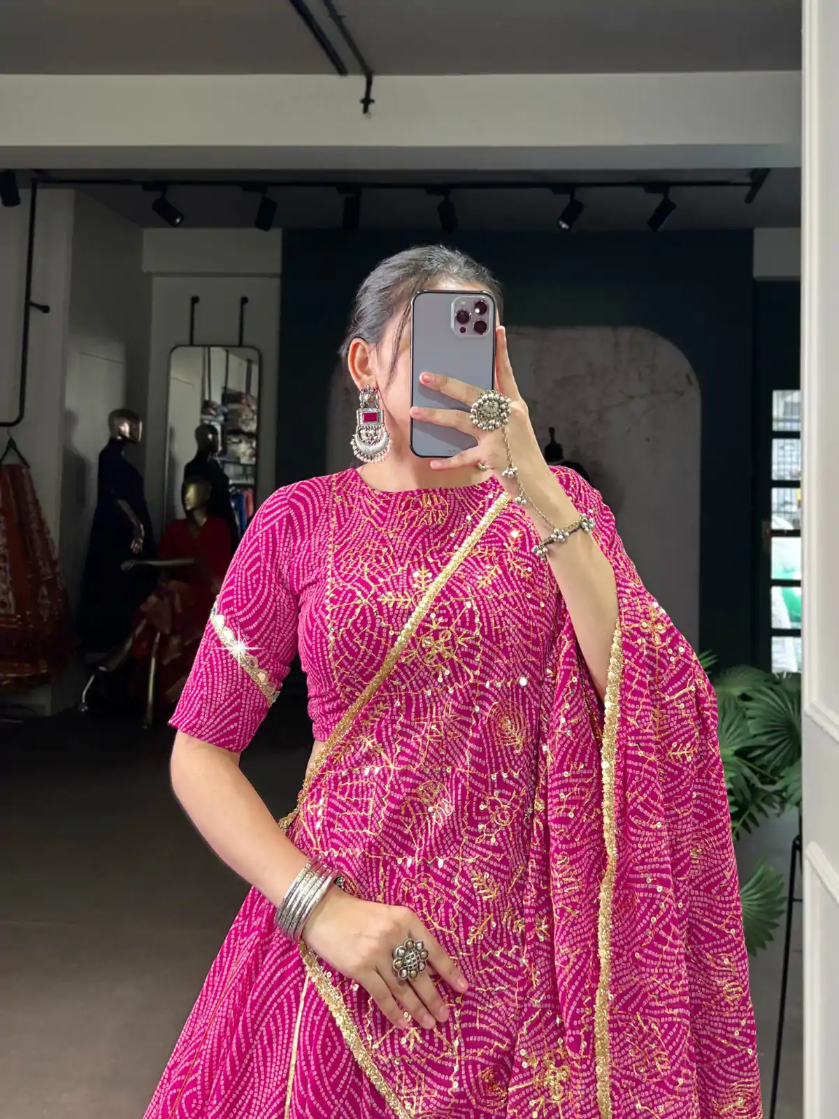 LNB 1701 Pink Color Georgette Bandhej Print And Embossed Lace Lehenga Choli Wedding, Party, Festive, Events Etc. Delivery 4-6 Working Days Rs 3999 | Bollywood Lehenga, Creative Lehenga, Designer Lehenga, Embroidered Lehenga, Lehenga, Party Wear Lehenga