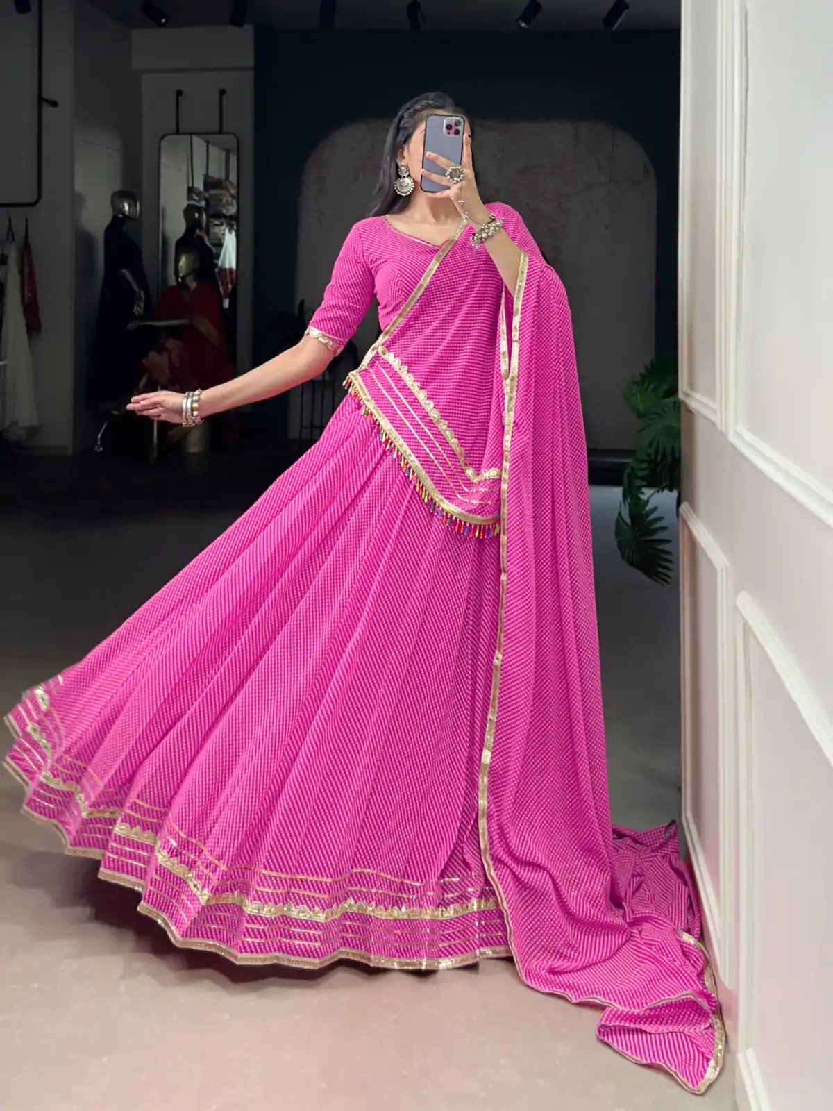 LNB 1728 Pink Color Georgette Printed Lace Work Lehenga Choli . Exclusive Offer ₹2499. Delivery 4-6 Working Days. Shop now. | Bollywood Lehenga, Creative Lehenga, Designer Lehenga, Embroidered Lehenga, Lehenga, Party Wear Lehenga