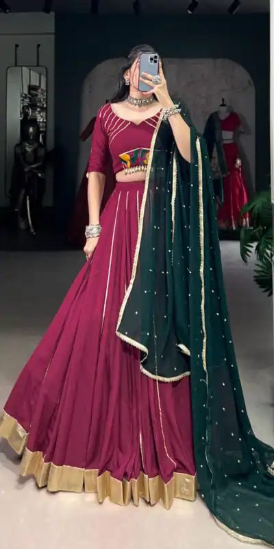 LNB 1655 Pink Color Pure Rayon Embossed Design Gotta Patti Lace Lehenga Choli Wedding, Party, Festive, Events Etc. Delivery 4-6 Working Days Rs 2799 | Bollywood Lehenga, Creative Lehenga, Designer Lehenga, Embroidered Lehenga, Lehenga, Party Wear Lehenga