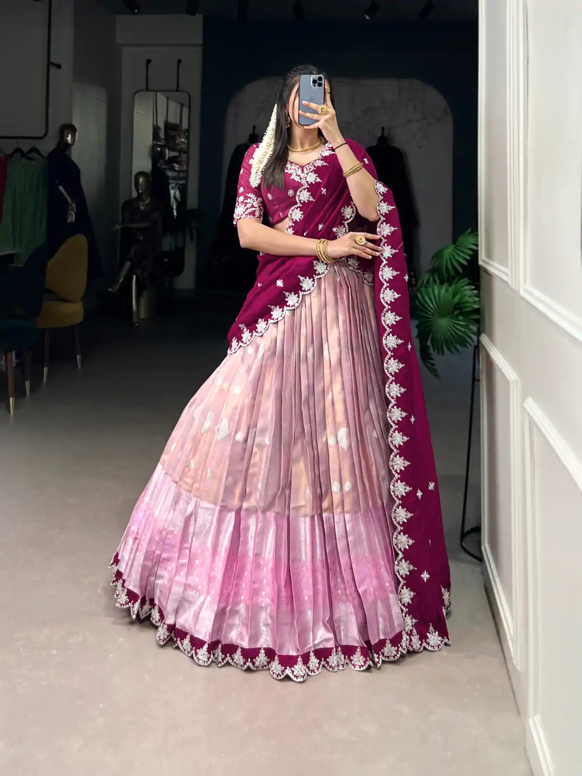 LNB 2024 Pink Color Zari Kota Weaving Work Sequins Thread Embroidery Lehenga Choli Festive Party Wedding, Events etc. Delivery 4-6 Working Days @2999/- | Bollywood Lehenga, Creative Lehenga, Designer Lehenga, Embroidered Lehenga, Lehenga, Party Wear Lehenga