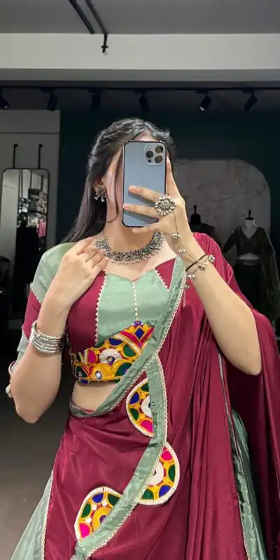 LNB 1656 Pista Color Silk Crepe Sequins Thread Embroidery Gotta Lehenga Choli Festive Party Wedding, Events etc. Delivery 4-6 Working Days @3399/- | Bollywood Lehenga, Creative Lehenga, Designer Lehenga, Embroidered Lehenga, Lehenga, Party Wear Lehenga