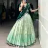 Pista Zari Kota Thread Lehenga Choli