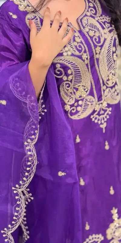 BE 352 Purple Color Chinon Cording Sequence Embroidery Work Salwar Suit Casual, Wedding, Festive, Events . Expected Delivery  4-6 Working Days @1699/- only      | Jump Suits, Casual Suits, Creative suits, Designer Suits, Palazzo Suits, Party Wear Suits, Patiala Suits, Salwar suit, Straight Suits