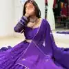LG 647 Purple Color Printed Georgette Real Mirror Work Lehenga Choli Wedding, Party, Festive, Events Etc. Delivery 4-6 Working Days Rs 2099 | Bollywood Lehenga, Creative Lehenga, Designer Lehenga, Embroidered Lehenga, Lehenga, Party Wear Lehenga