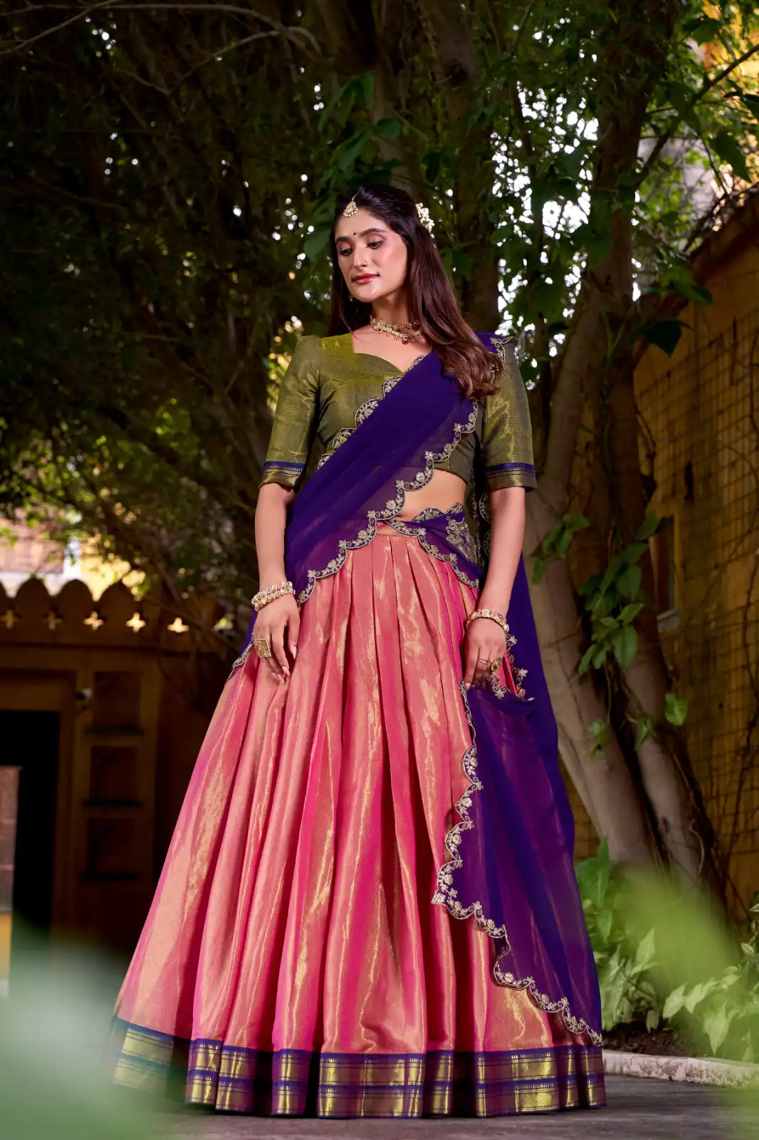LNB 2009 Purple Color Kanchipuram Weaving With Zari Weaving Work Lehenga Choli Wedding, Party, Festive, Events Etc. Delivery 4-6 Working Days Rs 1999 | Bollywood Lehenga, Creative Lehenga, Designer Lehenga, Embroidered Lehenga, Lehenga, Party Wear Lehenga