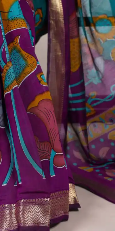 YNF 7036 Purple Color Polyester Chanderi Printed Zari Weaving Work Saree Casual, Wedding, Festive, Events . Expected Delivery  4-6 Working Days @1499/- only                                                                                | Bollywood Sarees, Creative Sarees, Designer Sarees, Embroidered Sarees, Ethnic Saree, Modern Digital sarees, Party Wear Sarees, Sarees