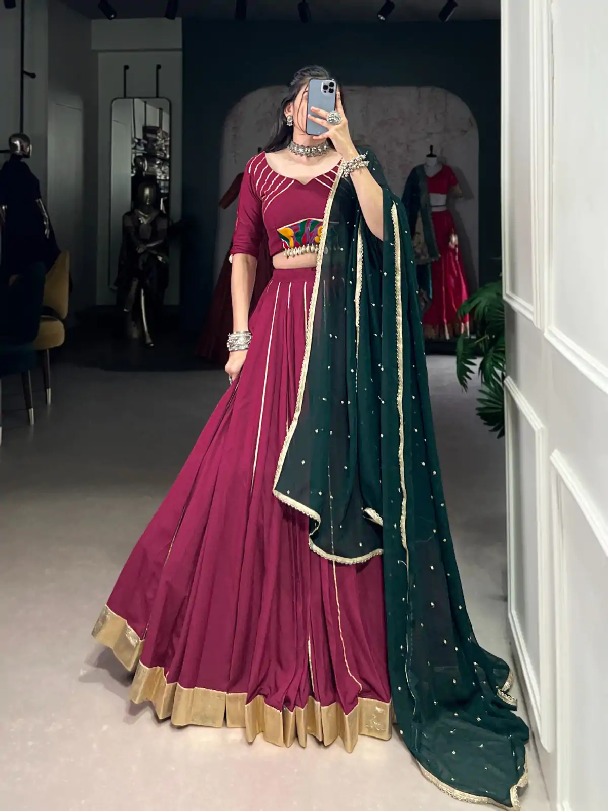 LNB 1655 Purple Color Pure Rayon Embossed Design Gotta Patti Lace Lehenga Choli Wedding, Party, Festive, Events Etc. Delivery 4-6 Working Days Rs 2799 | Embroidered Lehenga, Bollywood Lehenga, Creative Lehenga, Designer Lehenga, Lehenga, Party Wear Lehenga