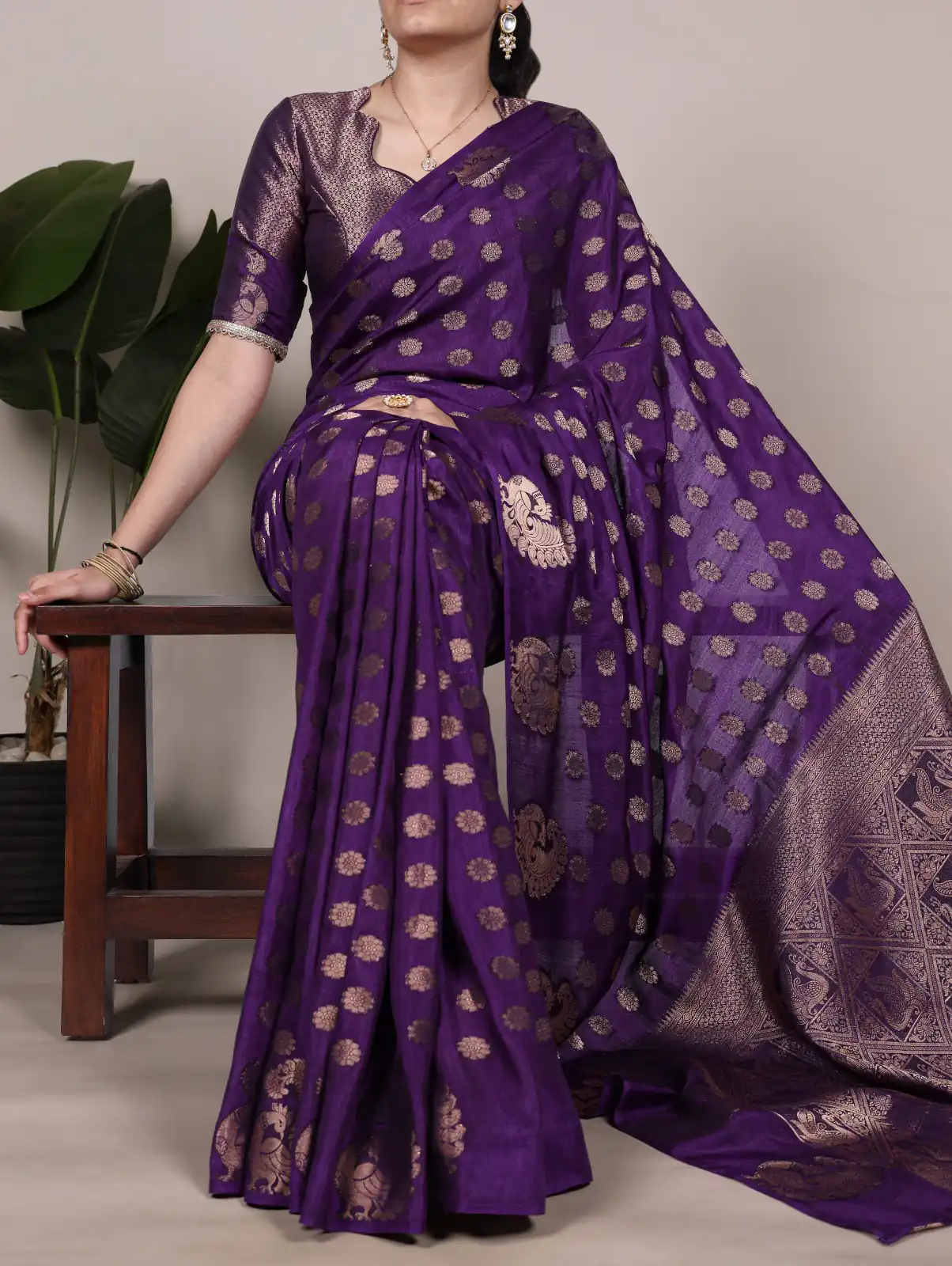 YNF 7904 Purple Color Roop Silk Zari Weaving Work Saree Casual, Wedding, Festive, Events . Expected Delivery  4-6 Working Days @1749/- only                                                                                | Bollywood Sarees, Creative Sarees, Designer Sarees, Embroidered Sarees, Ethnic Saree, Modern Digital sarees, Party Wear Sarees, Sarees