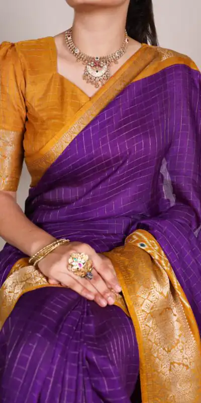 YNF 7029 Purple Color Tussar Chex Patola Print Weaving Work Border Saree Casual, Wedding, Festive, Events . Expected Delivery  4-6 Working Days @1499/- only                                | Bollywood Sarees, Creative Sarees, Designer Sarees, Embroidered Sarees, Ethnic Saree, Modern Digital sarees, Party Wear Sarees, Sarees