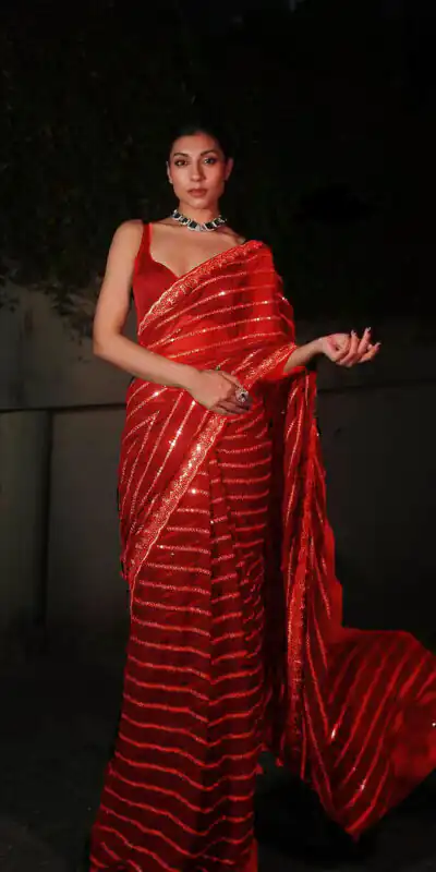 DF 3393 Red Color Georgette 5MM Sequins Embroidery Work Saree Casual, Wedding, Festive, Events . Expected Delivery  4-6 Working Days @1799/- only                                                 | Bollywood Sarees, Creative Sarees, Designer Sarees, Embroidered Sarees, Ethnic Saree, Modern Digital sarees, Party Wear Sarees, Sarees