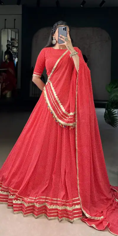 LNB 1728 Red Color Georgette Printed Lace Work Lehenga Choli . Exclusive Offer ₹2499. Delivery 4-6 Working Days. Shop now. | Embroidered Lehenga, Bollywood Lehenga, Creative Lehenga, Designer Lehenga, Lehenga, Party Wear Lehenga