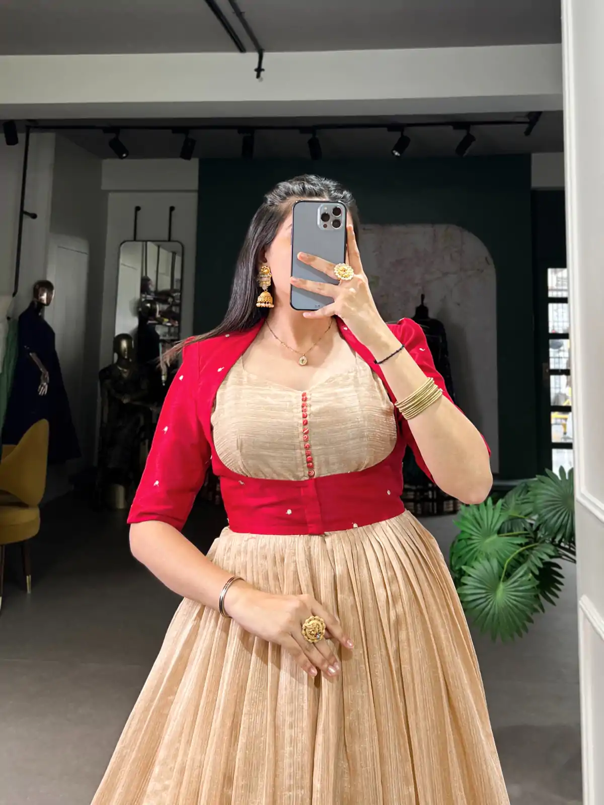 YNF 5027 Red Color Green Silk Printed Gown Casual, Wedding, Festive, Events . Expected Delivery  4-6 Working Days @1799/- only      | Bollywood Gowns, Creative Gowns, Designer Gowns, Embroidered Gowns, Gowns, Party Wear Gowns