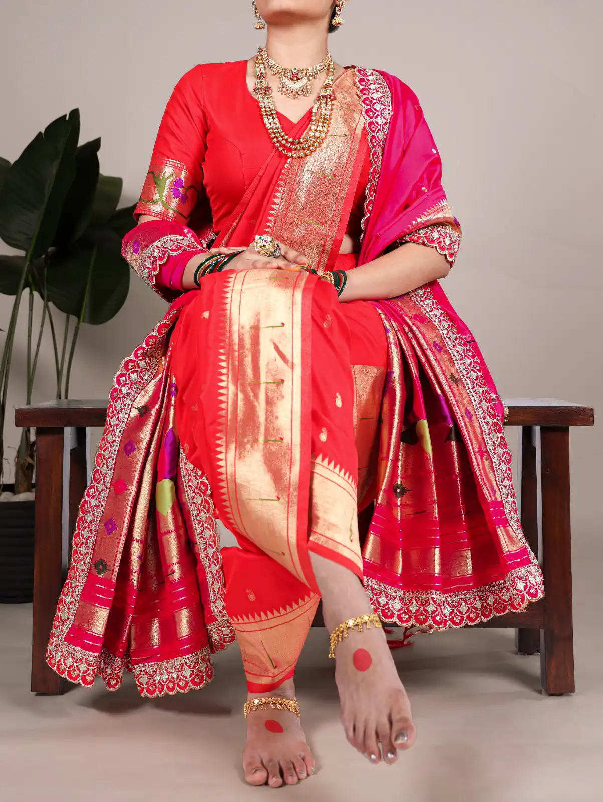 YNF 7407 Red Color Jacquard Silk Paithani Zari Weaving Work Saree Casual, Wedding, Festive, Events . Expected Delivery  4-6 Working Days @3349/- only                                                                                | Bollywood Sarees, Creative Sarees, Designer Sarees, Embroidered Sarees, Ethnic Saree, Modern Digital sarees, Party Wear Sarees, Sarees