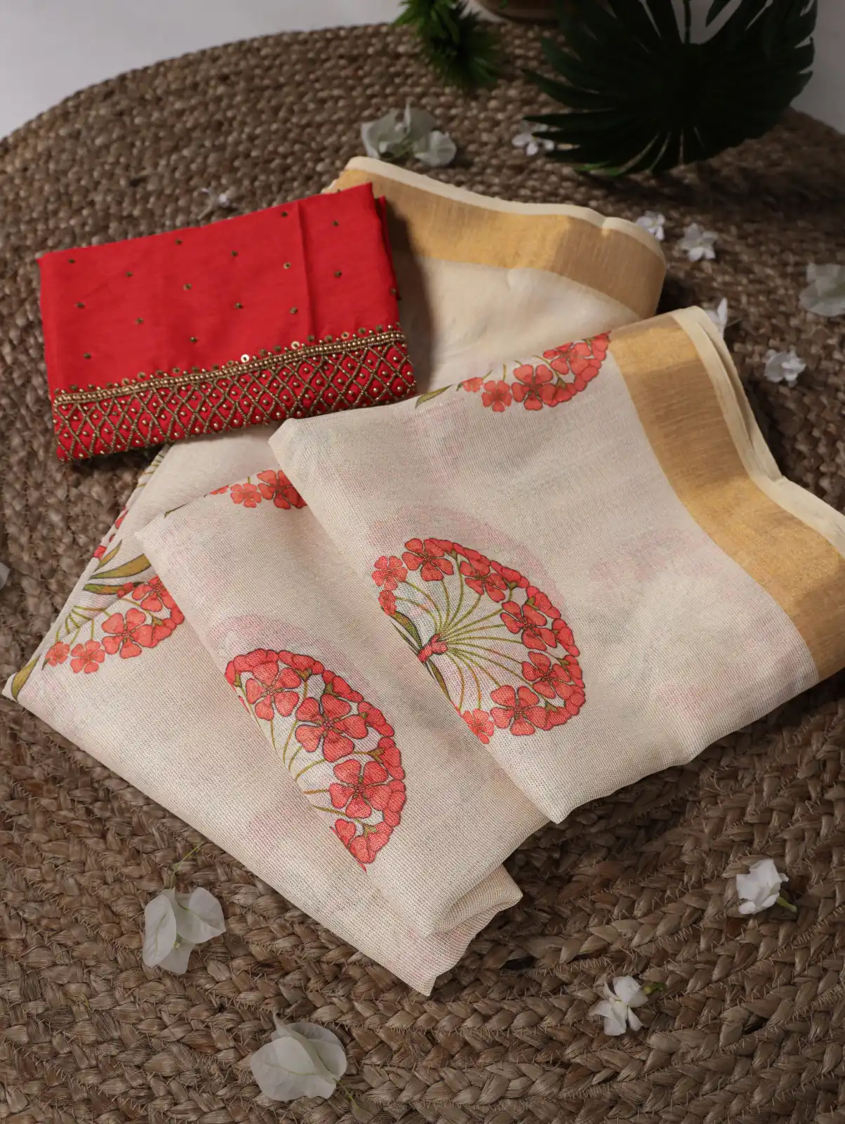 YNF 7205 Red Color Onam Printed With Banglory Blouse Saree Casual, Wedding, Festive, Events . Expected Delivery  4-6 Working Days @1749/- only                                                                                | Bollywood Sarees, Creative Sarees, Designer Sarees, Embroidered Sarees, Ethnic Saree, Modern Digital sarees, Party Wear Sarees, Sarees