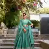 LNB 1906 Sea Green Pure Chanderi Plain With Zari Weaving Work Border Lehenga Choli Wedding, Party, Festive, Events Etc. Delivery 4-6 Working Days Rs 1999 | Bollywood Lehenga, Creative Lehenga, Designer Lehenga, Embroidered Lehenga, Lehenga, Party Wear Lehenga