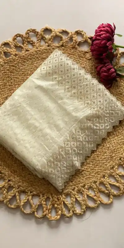 DF 3467 White Color Jimmy Choo Full Zarkhan Diamond Work Saree Casual, Wedding, Festive, Events . Expected Delivery  4-6 Working Days @2099/- only                                                                                | Bollywood Sarees, Creative Sarees, Designer Sarees, Embroidered Sarees, Ethnic Saree, Modern Digital sarees, Party Wear Sarees, Sarees