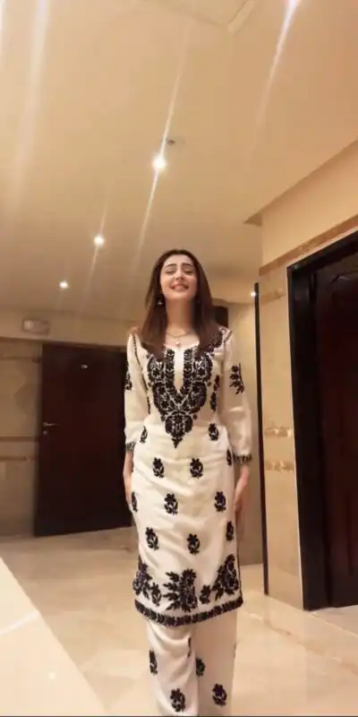 BE 376 White Color Muslin Embroidery Work Salwar Suit Casual, Wedding, Festive, Events . Expected Delivery  4-6 Working Days @1849/- only      | Jump Suits, Casual Suits, Creative suits, Designer Suits, Palazzo Suits, Party Wear Suits, Patiala Suits, Salwar suit, Straight Suits