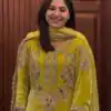 Yellow Fendy Sequence Salwar Suit