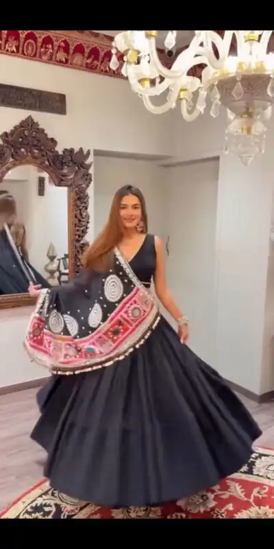 BE 393 Black Crape Silk Lehenga Choli Perfect for Wedding, Party, Engagement, Anniversary, Traditional Day Get it for ₹1999. Delivery 4-6 Working | Bollywood Lehenga, Creative Lehenga, Designer Lehenga, Embroidered Lehenga, Lehenga, Party Wear Lehenga