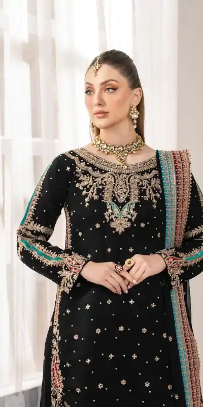 KF 1706 Black Fuax Georgette with Mirror Work & Embroidery Work Salwar Suit . Get it for ₹2449. Delivery 4-6 Working Days. Shop now. | Designer Suits, Jump Suits, Tops & Bottoms, Track Suits, Trendy Wear, Casual Suits, Creative suits, Palazzo Suits, Party Wear Suits, Patiala Suits, Salwar suit, Straight Suits