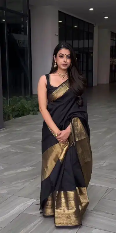 KP 5095 Black Color Jacquard With Designer Work All Over Saree . Exclusive Offer ₹1344. Delivery 4-6 Working Days. Shop now. | Bollywood Sarees, Creative Sarees, Designer Sarees, Embroidered Sarees, Ethnic Saree, Modern Digital sarees, Party Wear Sarees, Sarees