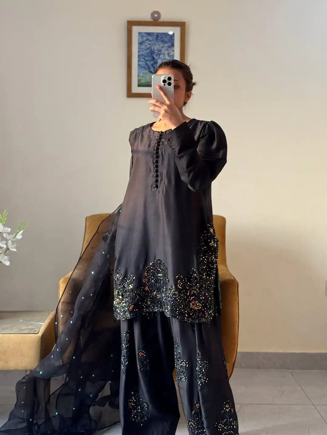 SRK 5267 Black Pure Natural Crep Silk with Embroidery Work Salwar Suit . Exclusive Offer ₹1949. Delivery 4-6 Working Days. Shop now. | Designer Suits, Jump Suits, Casual Suits, Creative suits, Palazzo Suits, Party Wear Suits, Patiala Suits, Salwar suit, Straight Suits