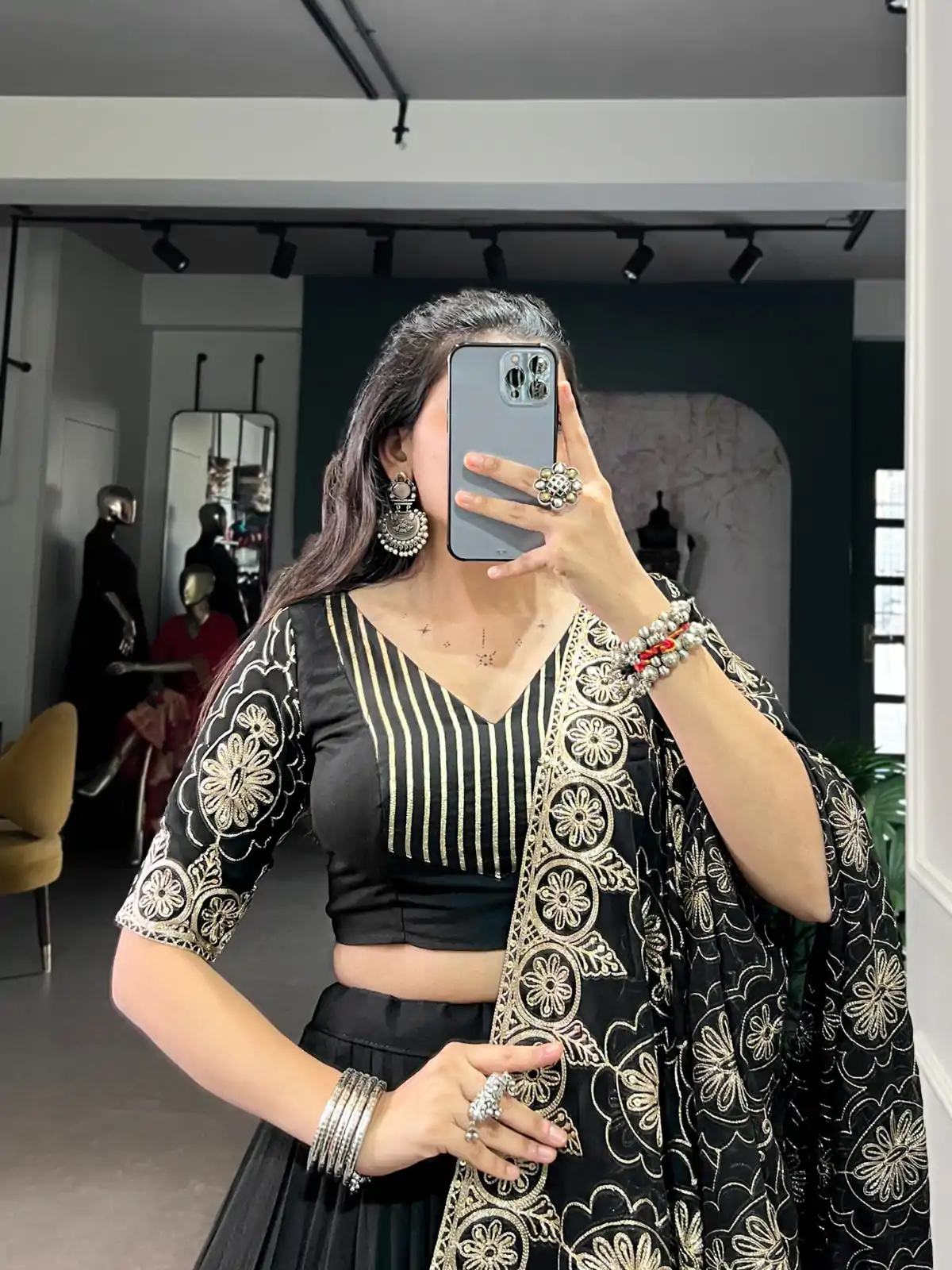 LNB 1691 Black Pure Rayon With Zari Work & Embroidery Work Lehenga Choli . Now at just ₹3699. Delivery 4-6 Working Days. Shop now. | Bollywood Lehenga, Creative Lehenga, Designer Lehenga, Embroidered Lehenga, Lehenga, Party Wear Lehenga