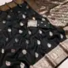 MB 3284 Black Soft Banarasi Cotton Silk Saree Perfect for Wedding, Party, Eid, Traditional Day, Haldi –. Get it for ₹1899. Delivery 4-6 Working Days. | Bollywood Sarees, Creative Sarees, Designer Sarees, Embroidered Sarees, Ethnic Saree, Modern Digital sarees, Party Wear Sarees, Sarees