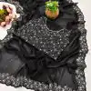 BT 12 Black Soft Star Georgette Silk with Embroidery Work & Mirror Work Saree . Exclusive Offer ₹1999. Delivery 4-6 Working Days. Shop now. | Bollywood Sarees, Creative Sarees, Designer Sarees, Embroidered Sarees, Ethnic Saree, Modern Digital sarees, Party Wear Sarees, Sarees