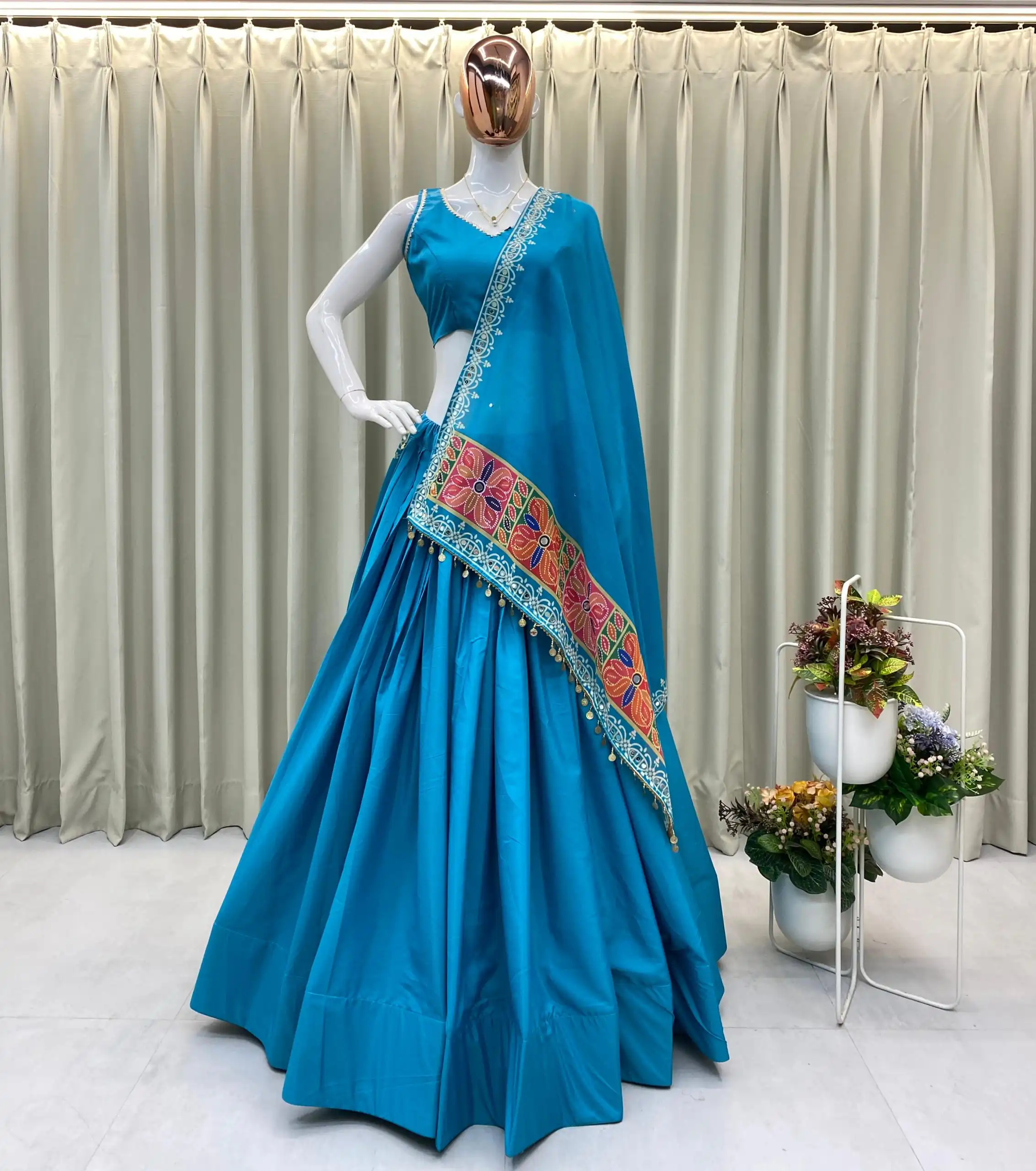 BE 393 Blue Crape Silk Lehenga Choli Perfect for Wedding, Party, Engagement, Anniversary, Traditional Day Get it for ₹1999. Delivery 4-6 Working | Bollywood Lehenga, Creative Lehenga, Designer Lehenga, Embroidered Lehenga, Lehenga, Party Wear Lehenga