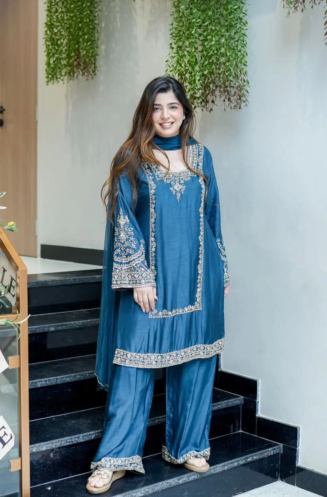 ZSR 3138 Blue German Chiffon With Embroidery Work with Full Sleeve Salwar Suit Wedding, Party, Festive, Events,Now at just ₹1949. Delivery 4-6 Worki | Jump Suits, Casual Suits, Creative suits, Designer Suits, Palazzo Suits, Party Wear Suits, Patiala Suits, Salwar suit, Straight Suits