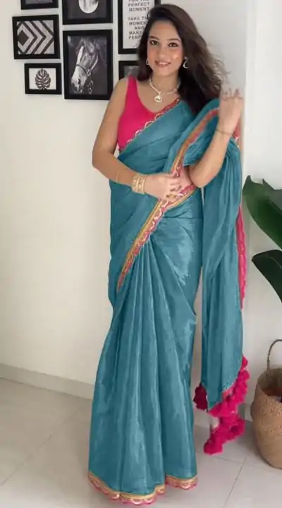 SC 353 Blue Pure Erode Silk With Lace Work & Embroidery Work Saree . Affordable Price ₹1399. Delivery 4-6 Working Days. Shop now. | Bollywood Sarees, Creative Sarees, Designer Sarees, Embroidered Sarees, Ethnic Saree, Modern Digital sarees, Party Wear Sarees, Sarees