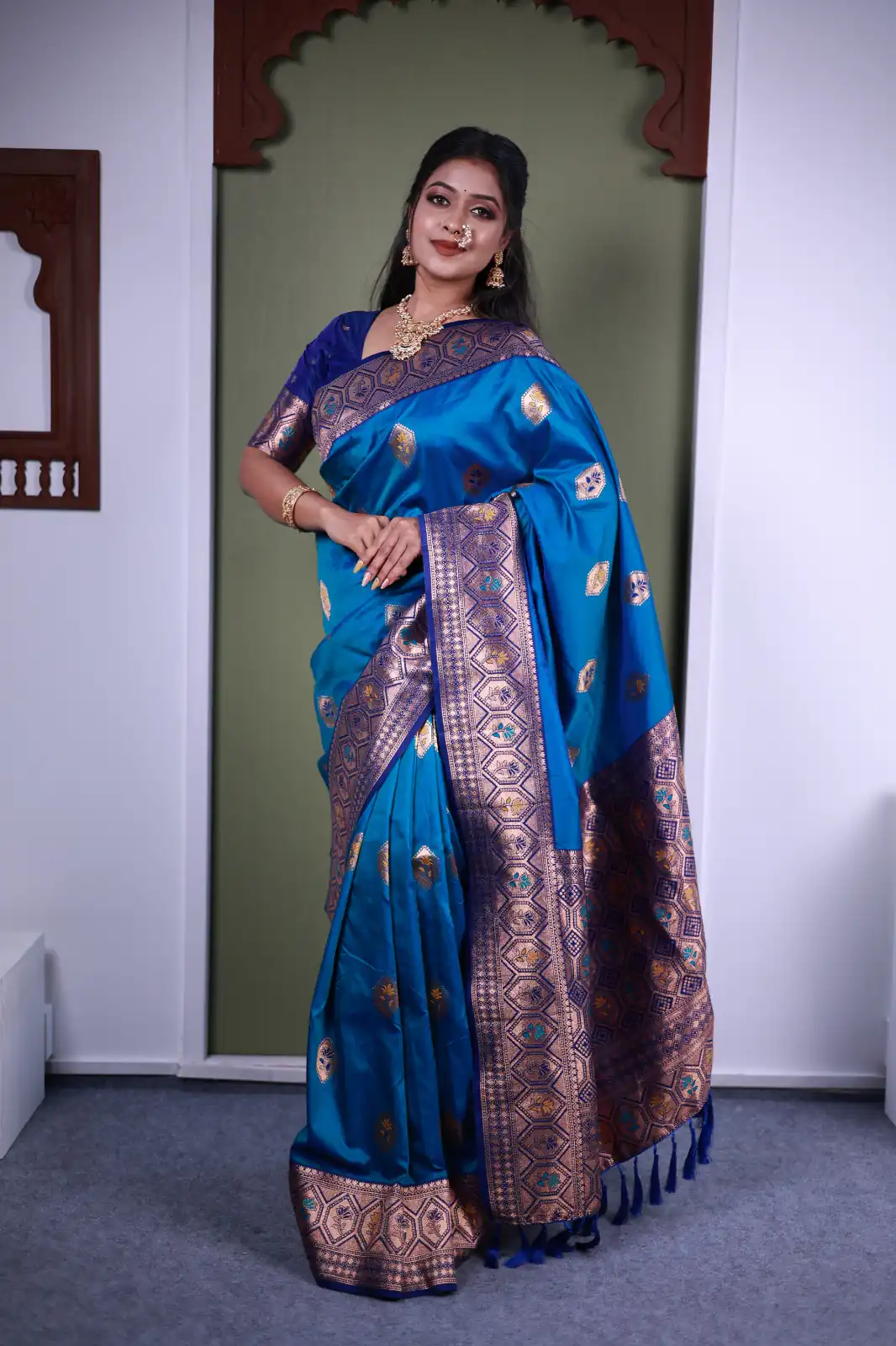 MB 22 Blue Soft Paithani silk Saree Perfect for Wedding, Party, Sangeet, Haldi, Housewarming – . Best Price ₹2449. Delivery 4-6 Working Days. Shop no | Bollywood Sarees, Creative Sarees, Designer Sarees, Embroidered Sarees, Ethnic Saree, Modern Digital sarees, Party Wear Sarees, Sarees