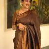 KP 4040 Brown Soft Lichi Silk Saree Perfect for Wedding, Party, Ethnic Day, Raksha Bandhan, Temple Visit – . Exclusive Offer ₹1299. Delivery 4-6 Working D | Bollywood Sarees, Creative Sarees, Designer Sarees, Embroidered Sarees, Ethnic Saree, Modern Digital sarees, Party Wear Sarees, Sarees