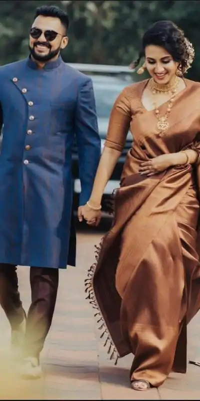 111 KP 4052 Brown Soft Lichi Silk with Lace Work & Lace Border Saree . Available at ₹1399 only. Delivery 4-6 Working Days. Shop now. | Bollywood Sarees, Creative Sarees, Designer Sarees, Embroidered Sarees, Ethnic Saree, Modern Digital sarees, Party Wear Sarees, Sarees