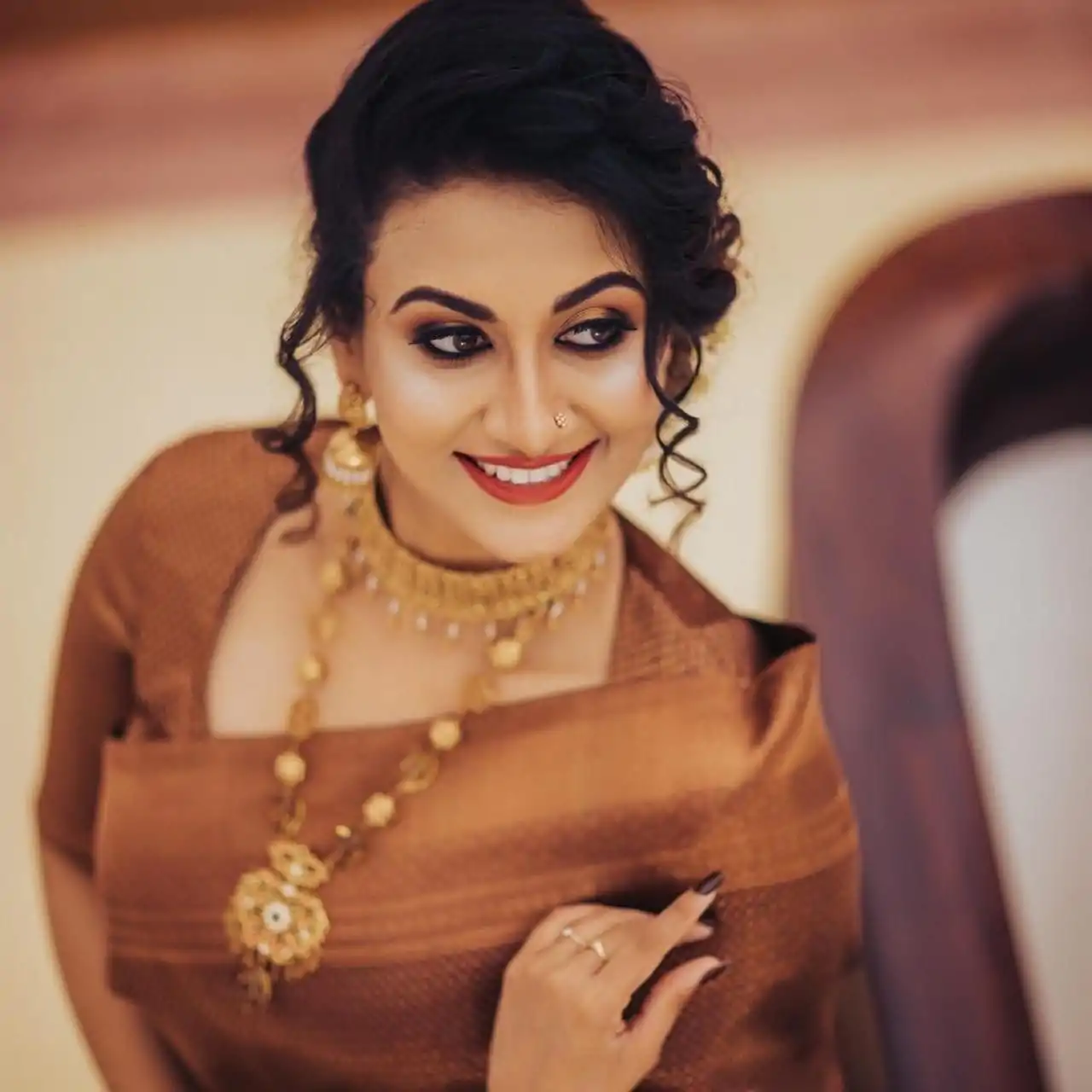 111 KP 4052 Brown Soft Lichi Silk with Lace Work & Lace Border Saree . Available at ₹1399 only. Delivery 4-6 Working Days. Shop now. | Bollywood Sarees, Creative Sarees, Designer Sarees, Embroidered Sarees, Ethnic Saree, Modern Digital sarees, Party Wear Sarees, Sarees