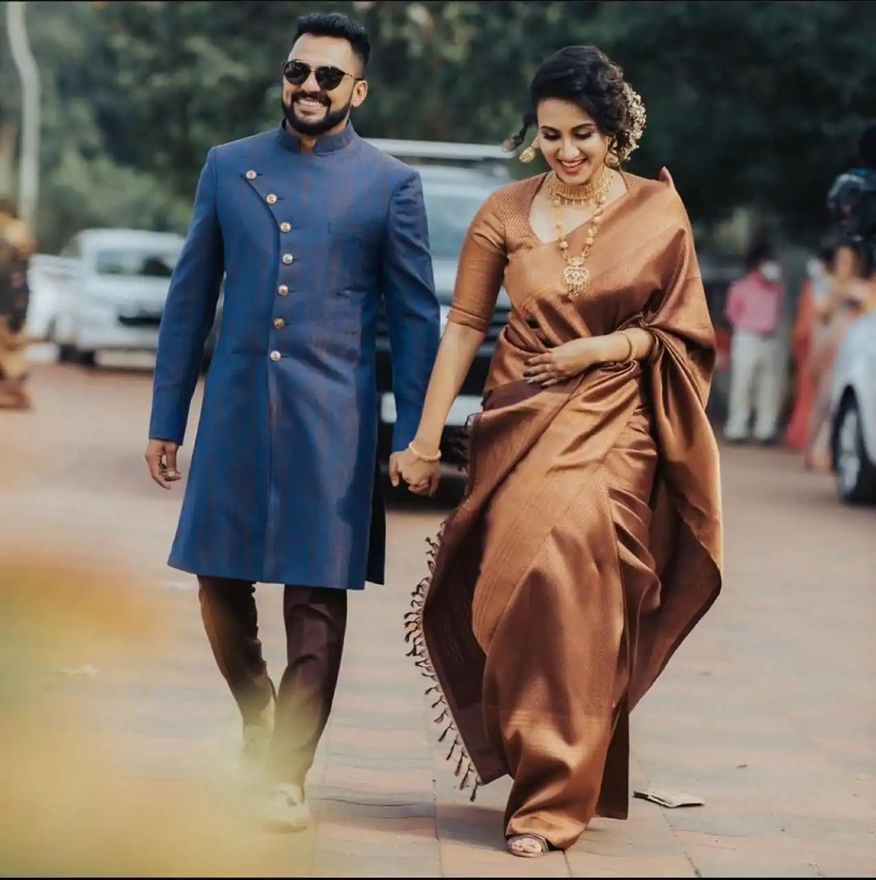 111 KP 4052 Brown Soft Lichi Silk with Lace Work & Lace Border Saree . Available at ₹1399 only. Delivery 4-6 Working Days. Shop now. | Bollywood Sarees, Creative Sarees, Designer Sarees, Embroidered Sarees, Ethnic Saree, Modern Digital sarees, Party Wear Sarees, Sarees