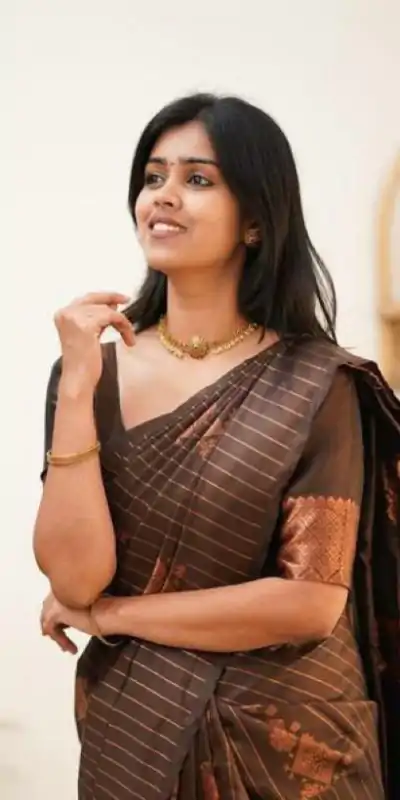 KP 5011 Brown in Collor Soft Lichi Silk Lace Work & Lace Border Saree . Get it for ₹1299. Delivery 4-6 Working Days. Shop now. | Bollywood Sarees, Creative Sarees, Designer Sarees, Embroidered Sarees, Ethnic Saree, Modern Digital sarees, Party Wear Sarees, Sarees