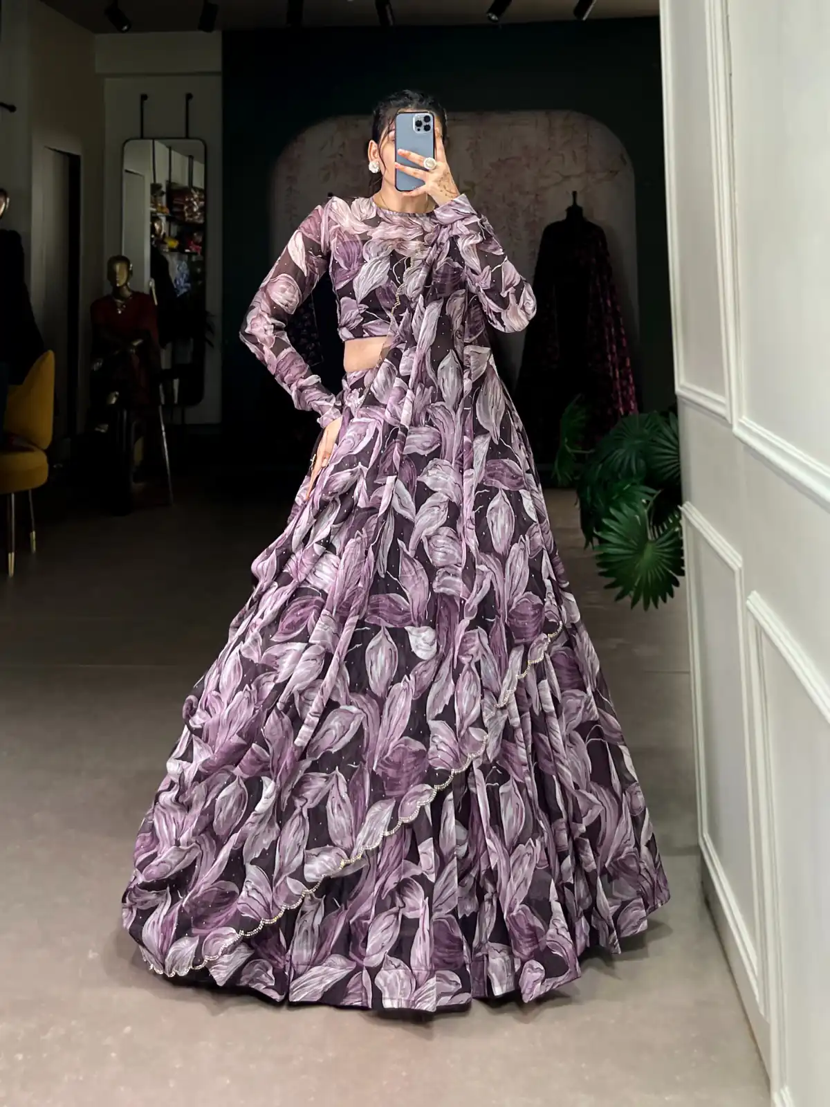 LNB 1027 Coffee Color Tabby Silk Lehenga Choli with Designer Work. Exclusive Offer ₹1999. Delivery 4-6 Working Days. Shop now. | Bollywood Lehenga, Creative Lehenga, Designer Lehenga, Embroidered Lehenga, Lehenga, Party Wear Lehenga