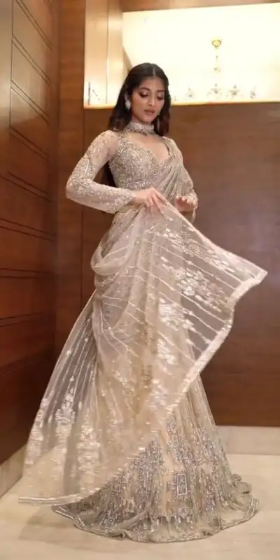 LG 1956 Cream Butterfly Net Saree Perfect for Wedding, Party, Festival Celebrations, Holi, Baisakhi . Special Price ₹2499. Delivery 4-6 Working Days | Bollywood Sarees, Creative Sarees, Designer Sarees, Embroidered Sarees, Ethnic Saree, Modern Digital sarees, Party Wear Sarees, Sarees