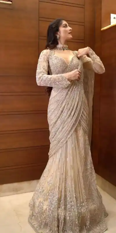 LG 1956 Cream Butterfly Net Saree Perfect for Wedding, Party, Festival Celebrations, Holi, Baisakhi . Special Price ₹2499. Delivery 4-6 Working Days | Bollywood Sarees, Creative Sarees, Designer Sarees, Embroidered Sarees, Ethnic Saree, Modern Digital sarees, Party Wear Sarees, Sarees