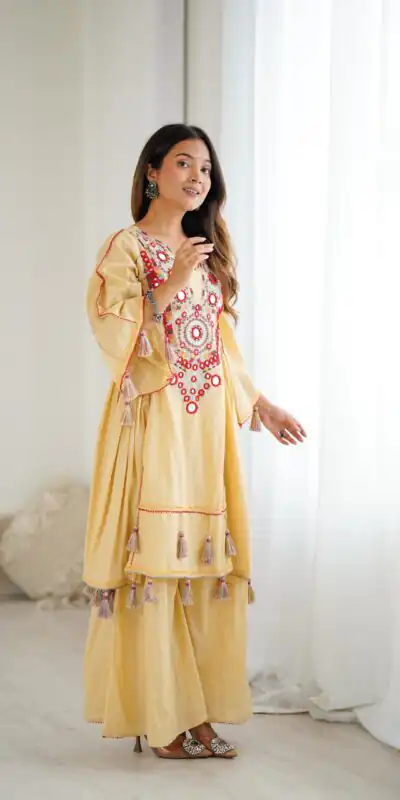SRK 5286 Cream in Khadi Cotton Mirror Work & Embroidery Work Salwar Suit . Now at just ₹2099. Delivery 4-6 Working Days. Shop now. | Jump Suits, Casual Suits, Creative suits, Designer Suits, Palazzo Suits, Party Wear Suits, Patiala Suits, Salwar suit, Straight Suits