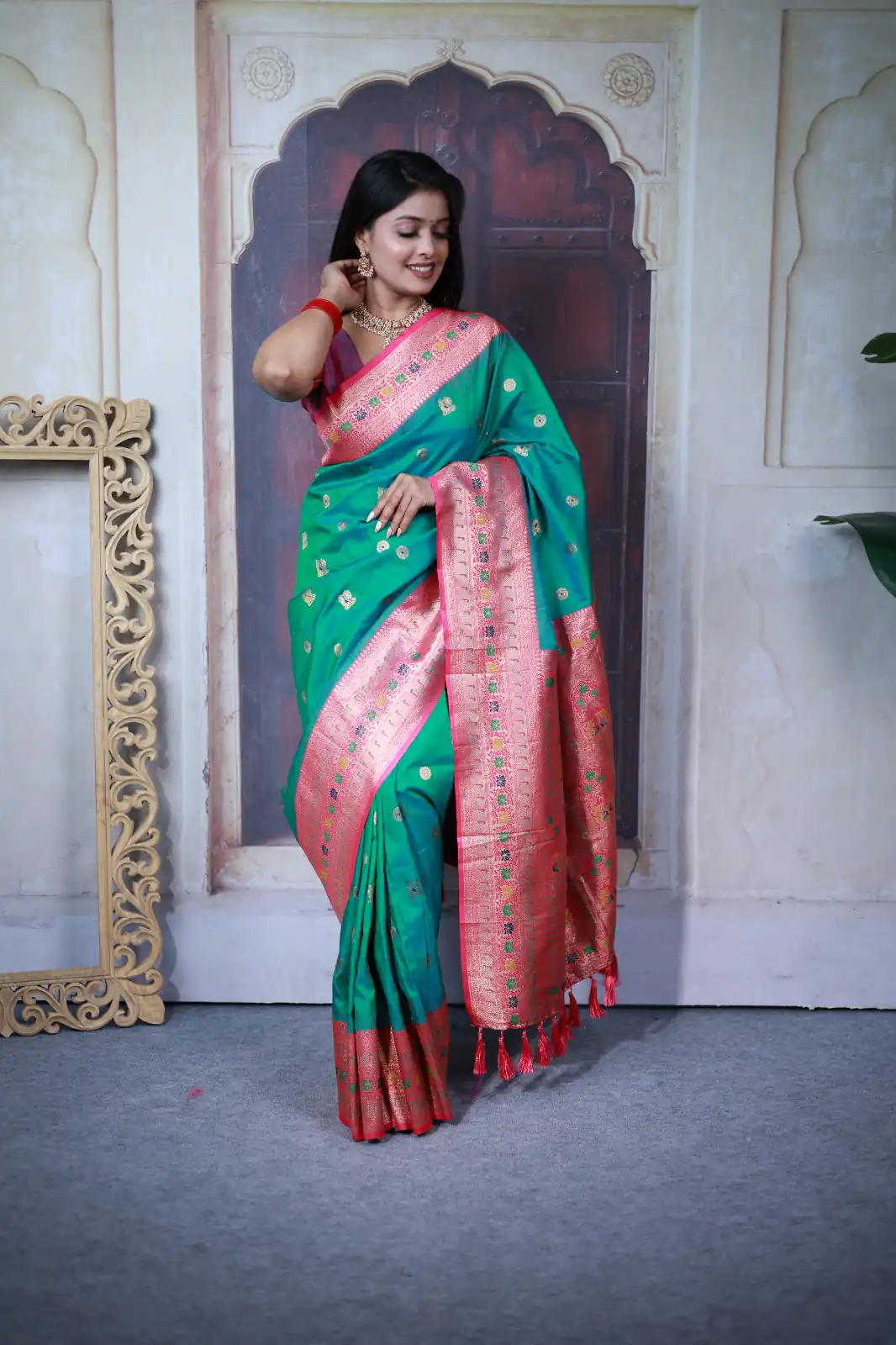 MB 18 Firozi Paithani Ajanta Lotus Saree Perfect for Wedding, Party, Lohri, Durga Puja, Eid – . Get it for ₹2449. Delivery 4-6 Working Days. Shop now. | Bollywood Sarees, Creative Sarees, Designer Sarees, Embroidered Sarees, Ethnic Saree, Modern Digital sarees, Party Wear Sarees, Sarees