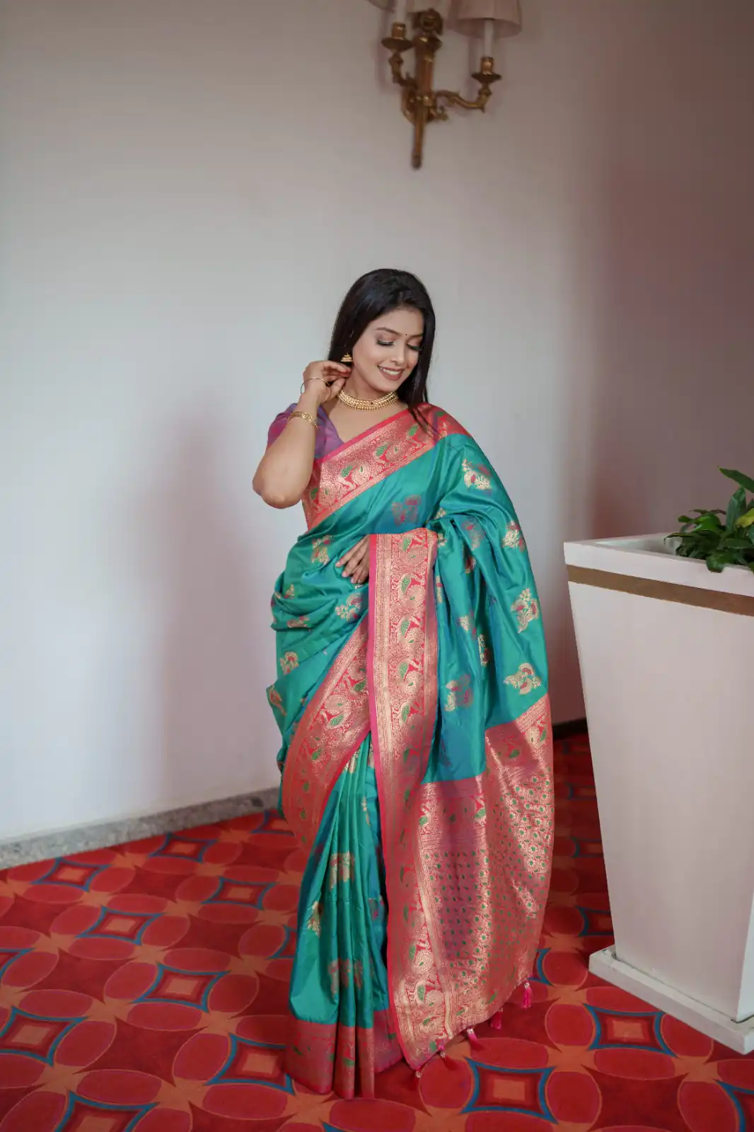 MB Paithani-3 Firozi in Pethani Silk Zari Work & Lace Work Saree . Grab it for ₹2199. Delivery 4-6 Working Days. Shop now. | Bollywood Sarees, Creative Sarees, Designer Sarees, Embroidered Sarees, Ethnic Saree, Modern Digital sarees, Party Wear Sarees, Sarees