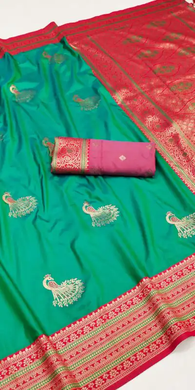 MB Morni Firozi in Soft Silk Zari Work & Lace Work Saree . Wedding, Party, Festive, Events, Grab it for ₹2099. Delivery 4-6 Working Days. Shop now. | Bollywood Sarees, Creative Sarees, Designer Sarees, Embroidered Sarees, Ethnic Saree, Modern Digital sarees, Party Wear Sarees, Sarees