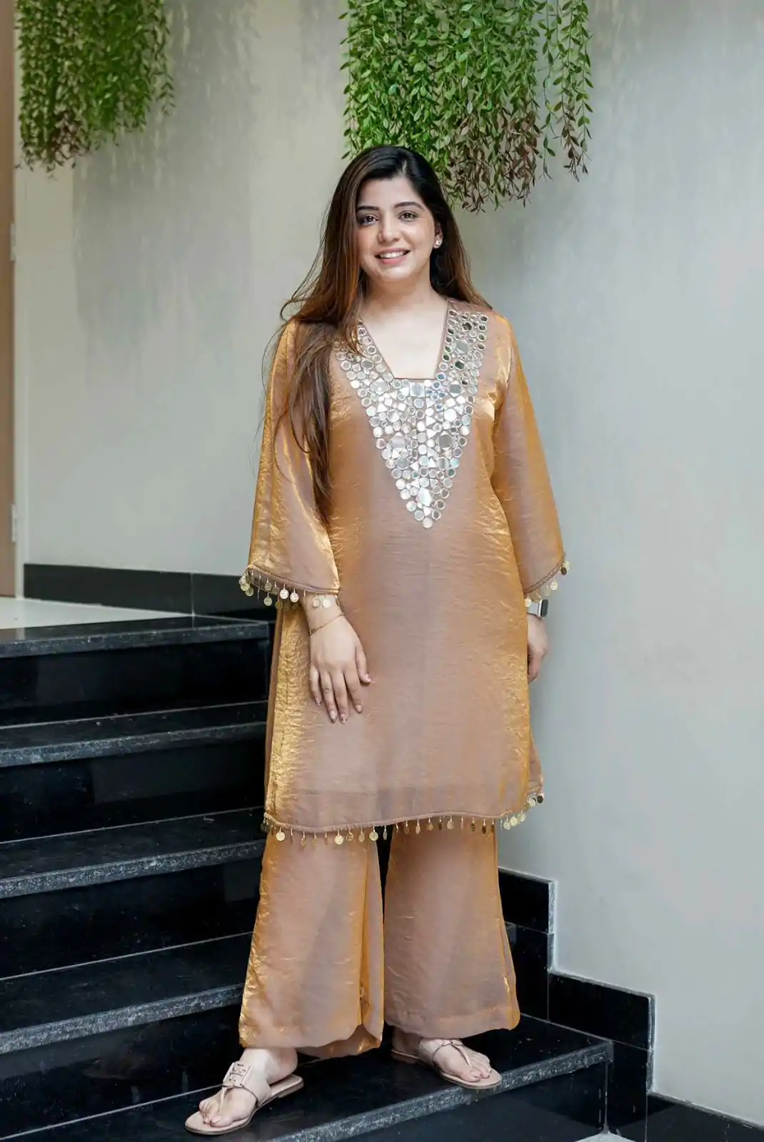 LG 1999 Gold Fendy With Mirror Work & Embroidery Work Salwar Suit able Price ₹1799 Afford. Delivery 4-6 Working Days. Shop now. | Jump Suits, Tops & Bottoms, Track Suits, Trendy Wear, Casual Suits, Creative suits, Designer Suits, Palazzo Suits, Party Wear Suits, Patiala Suits, Salwar suit, Straight Suits