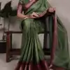 YNF 7906 Green Dola Chex with Zari Work Saree . Wedding, Party, Festive, Events Special Price ₹1599. Delivery 4-6 Working Days. Shop now. | Bollywood Sarees, Creative Sarees, Designer Sarees, Embroidered Sarees, Ethnic Saree, Modern Digital sarees, Party Wear Sarees, Sarees