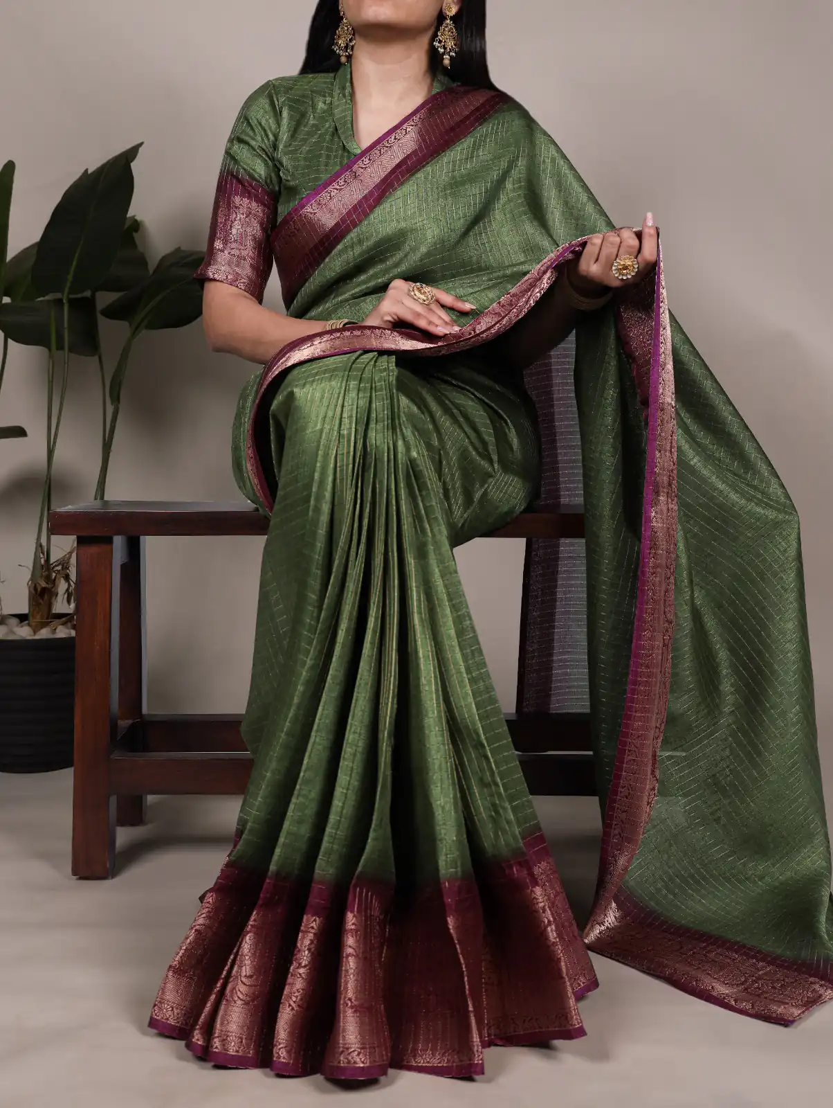 YNF 7906 Green Dola Chex with Zari Work Saree . Wedding, Party, Festive, Events Special Price ₹1599. Delivery 4-6 Working Days. Shop now. | Bollywood Sarees, Creative Sarees, Designer Sarees, Embroidered Sarees, Ethnic Saree, Modern Digital sarees, Party Wear Sarees, Sarees